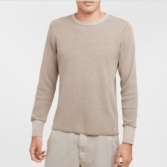 Nike Life Heavyweight Waffle Long Sleeve Top L - Picture 3 of 14